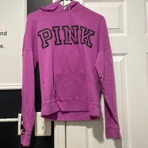 PINK purple drawstring hoodie size XS